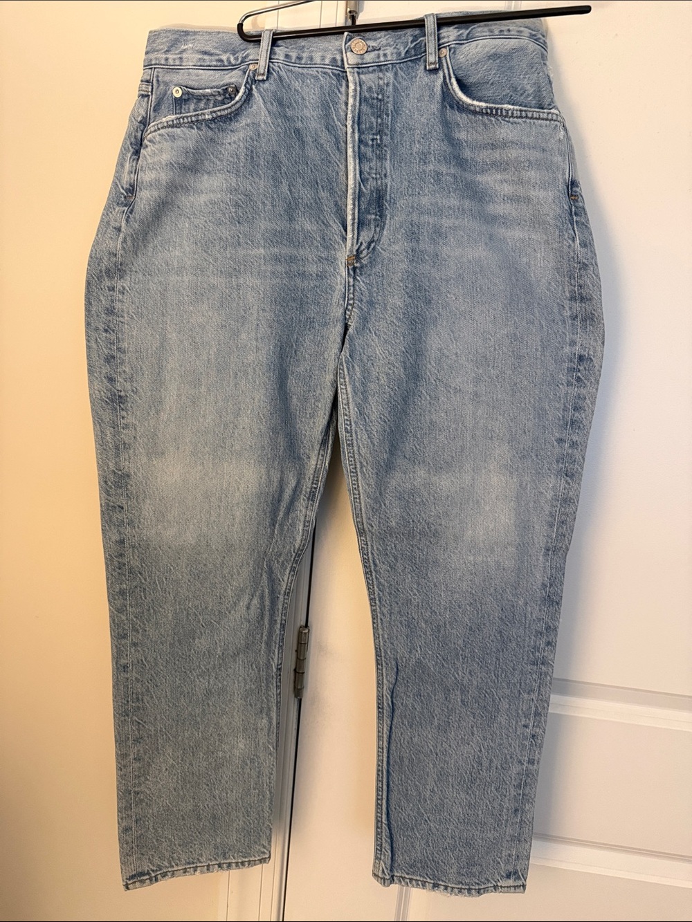 NWOT AGOLDE Light Blue High-Rise Mom Jeans
